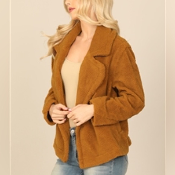 Camel Teddy Bear Coat NWT - Picture 4 of 5